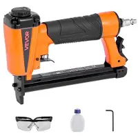 Vevor Druckluft-Tacker, Druckluftnagler für 80er-Serie, 12,8 mm Krone, 6–16 mm Länge, Klammern, 70–110 PSI, Klammergerät für Holzbearbeitung, Polsterarbeiten, Handwerk, Heimwerkerprojekte