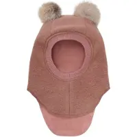 Huttelihut Schlupfmütze Merinowolle mit Bommel, Burlwood, 52