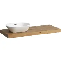 Laufen LANI Waschtischplatte, Ausschnitt links, 1185x495x65mm, H4046721122671, Farbe: Wildeiche