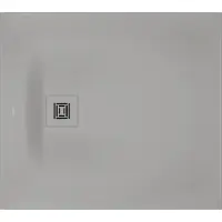 Duravit Duschwanne Sustano Rechteck 900x800x30mm hellgrau matt