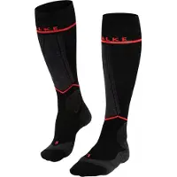 Falke Skisocken SK Compression Wool Damen Black-Neon Red-Schuhgröße 35 - 38