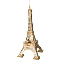 Robotime 3D-Puzzle Eiffelturm 23 cm Holz natur 122-teilig