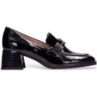 Hispanitas für Damen. HI243590 Schwarze Riemchen-High-Heels aus Leder (40), 3 bis 5 cm, Keine, Lässig
