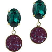 Otazu Classic Rocks Earrings Light Amethyst - Big Größe: OS | Ohrringe Outlet | Damen | Violett