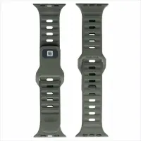 Evelatus Strap Watch 38/40/41 Sport Silicone Loop Dark greenish Dark Green