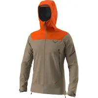 Dynafit - Wasserfeste Skijacke für Wanderungen aus GORE-TEX ePE - Ridge GTX Jkt M Alabama für Herren - Größe S - Orange