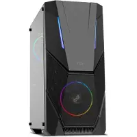 NOX ATX Semi-Tower Rechner Infinity Delta LED RGB Schwarz