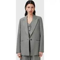 AllSaints Averie Lin Blazer Grey Größe: 8 | Blazer Outlet | Damen | Grau
