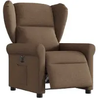 vidaXL Relaxsessel Elektrisch Braun Stoff