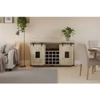 Sam Wein-Sideboard Kommode Akazie massiv 145 x 45 x 85 cm eiche LIBRO