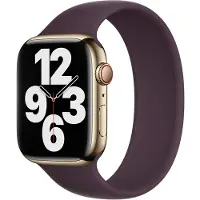 Apple Silikon Solo Loop für Watch | 38/40/41/42 mm - Größe 2 - Dark Cherry