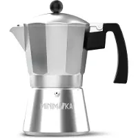 Taurus Minimoka 9, Mokka-Kanne, Silber, Aluminium, 9 Tassen, Edelstahl
