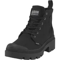 Palladium Schnürstiefelette "PALLABASE TWILL" Schnürstiefel, Schnürboots aus Canvas mit Reißverschluss