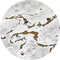 Komar Vliestapete "Vlies selbstklebend - Marble Vibe - Größe 125 x 125 cm" bedruckt glatt Wohnzimmer, Schlafzimmer