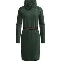Ragwear Sweatkleid "Belita" Ohne Taschen warmes Cord-Kleid mit breitem Schlauchkragen
