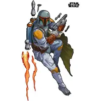 Komar Vliestapete "Selbstklebende Vlies - Star Wars XXL Boba Fett - Größe 127 x 200 cm" bedruckt glatt Kinderzimmer