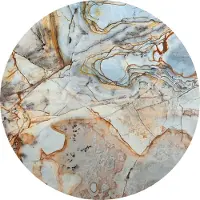 Komar Vliestapete "Vlies selbstklebend - Marble Sphere - Größe 125 x 125 cm" bedruckt glatt Wohnzimmer, Schlafzimmer