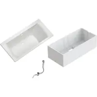 OTTOFOND Badewanne "Set Duobadewanne" Höhe 58 cm 1900/800 mm, Duobadewanne