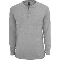 Urban Classics T-Shirt "Herren Basic Henley L/S Tee" 1 Stk. tlg.