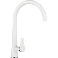 Schock Armatur GOTA in Weiß mit Festauslauf / Einhebelmischer / Designarmatur