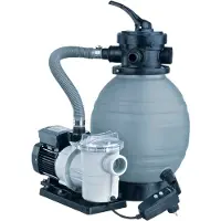 Ubbink Sandfilteranlage "Poolmax TP25 und Sandfilter" 300 - 2,5 m3/h, Mehrwegeventil, Manometer, Basis zur Montage