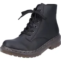 Rieker Schnürboots, Schnürstiefelette, Blockabsatz, mit Logoprägung