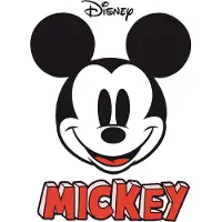 Komar Vliestapete "Selbstklebende Vlies - Mickey Smile XXL - Größe 127 x 200 cm" bedruckt glatt Kinderzimmer