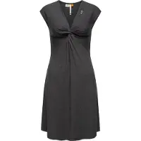 Ragwear Jerseykleid "Comfrey Solid" Ohne Taschen stylisches Sommerkleid mit tiefem V-Ausschnitt