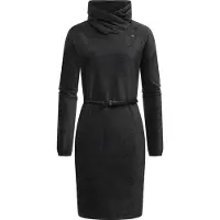 Ragwear Sweatkleid "Belita" Ohne Taschen warmes Cord-Kleid mit breitem Schlauchkragen