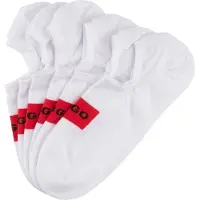 HUGO Dreierpack Füßlinge mit roten Logo-Etiketten Grösse 39-42