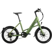 Adore E-Citybike 20" Alu Kompaktfahrrad C-200 Compact Bike Heckmotor 45NM / 10,4Ah Metallic-Grün matt 181E
