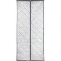 Maximex Türvorhang "Wärmeschutz 2in1" Klettband 1 Stk. tlg. 90x200 cm, Thermo-Vorhang, reflektierende Außenseite, blickdicht