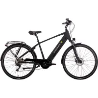 SAXONETTE ,Premium Sport Diamant,28",E-Bike,Elektrofahrrad, 10-Gang Kettenschaltung, 90Nm Mittelmotor, 522Wh Akku, RH48 (schwarz matt)