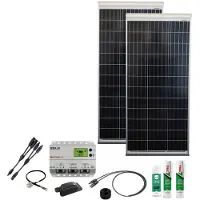 Phaesun Solaranlage "Caravan Kit, Base Camp Aero MPPT WRM20 240 W", silber, Solarmodule, Solaranlage