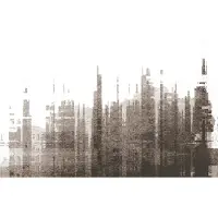 Architects Paper Fototapete "Atelier 47 Skyline Artwork 3" Stadt glatt Vlies, Wand, Schräge, Decke
