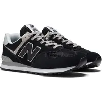 New Balance 574 Wildleder Trainer, Schwarz 40.5 EU