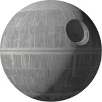 Komar Vliestapete "Selbstklebende Vlies - Star Wars XXL Death Star - Größe 127 x 127 cm" bedruckt glatt Kinderzimmer