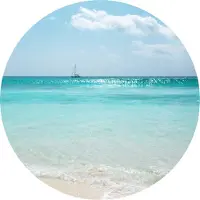 Komar Fototapete "Vlies selbstklebend - Lagoon - Größe 125 x 125 cm" bedruckt glatt Wohnzimmer, Schlafzimmer