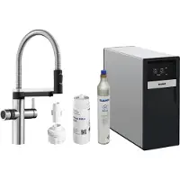 BLANCO Küchenarmatur mit Sprudel DRINK.SODA EVOL-S PRO edelstahl gebürstet 526255