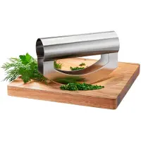 GEFU Wiegemesser "VIAVO" Edelstahl, Präzise Klinge, ergonomischer Griff. Wiegebrett: rutschfest