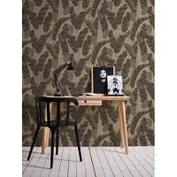 A.S. Création Vliestapete "Jade 2 Blätter-Tapete Mustertapete Pflanzen Blattmotiv" leicht glänzend strukturiert Vliestapete Blättertapete für Schlafzimmer Küche Wohnzimmer Blätter