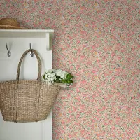 Laura Ashley Vliestapete "Loveston" geblümt glatt 10mx52cm (ca. 5m2)