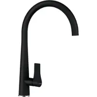 Schock Armatur GOTA in Schwarz mit Festauslauf / Einhebelmischer / Designarmatur