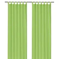 Weckbrodt Vorhang "Vito" Gr. 2, grün (apfelgrün), B:140cm H:245cm, Satin, Polyester, Gardinen, Vorhang, Microvelour, blickdicht, Unifarben, Gardine, Store