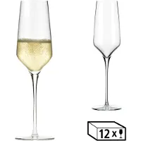 Libbey Sektglas "Gläser-Set -PRISM-, 12er Set" 244 ml, hochwertig verarbeitet, im modernen Design