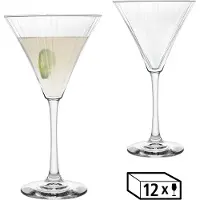 Libbey Martiniglas "Trinkglas, 12er Set -LINEAR-" 281 ml, hochwertig verarbeitet, im modernen Design