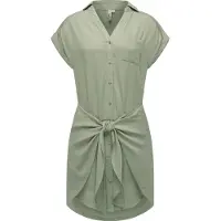 Ragwear Blusenkleid "Bahaya" Brusttasche stylisches Damen Sommerkleid mit Bindeband