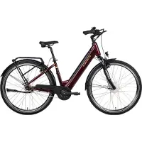 SAXONETTE "Comfort Plus 5.0 E-Bike Damen 28 Zoll" 7 Gang Shimano Nexus 7 Gänge Schaltwerk Nabenschaltung Frontmotor 250 W Packung, (mit integr. Akku), Elektrofahrrad für Alltag und Einkauf