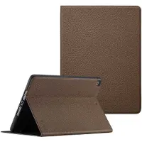 Selencia Riva Klapphülle für das Apple iPad 9 (2021) 10.2 Zoll / iPad 8 (2020) 10.2 Zoll / iPad 7 (2019) 10.2 Zoll - Mocha Brown