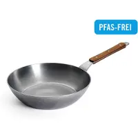 Woll Schmorpfanne "Carbon Steel Hochrandpfanne" Karbon-Stahl 1 Stk. tlg. natürlicher Antihafteffekt nach dem Einbrennen